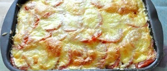 Запеканка из кабачков с фаршем