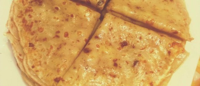 Блины с шоколадным припеком