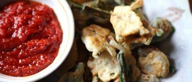 Пакора с зеленым луком