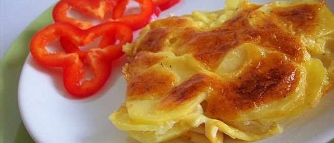 Картофель под сыром