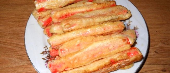 Крабовые палочки в кляре