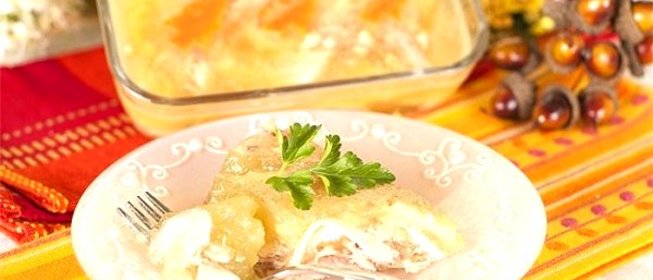 Холодец из куриной грудки с желатином
