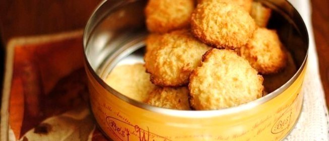 Кокосовое печенье сдобное