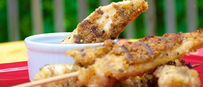 Куриные наггетсы на гриле