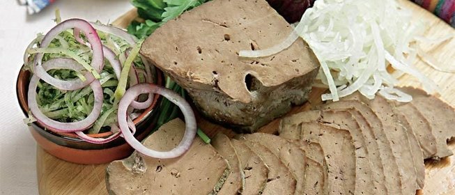 Отварная печенка как закуска