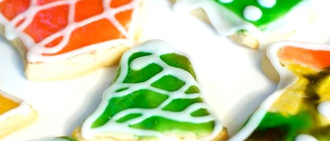 Новогоднее печенье с глазурью