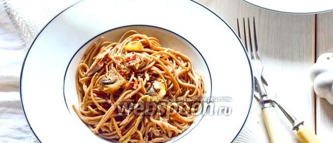 Гречневая лапша с тунцом