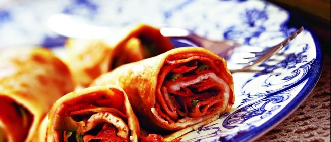 Омлет с ветчиной и сладким перцем