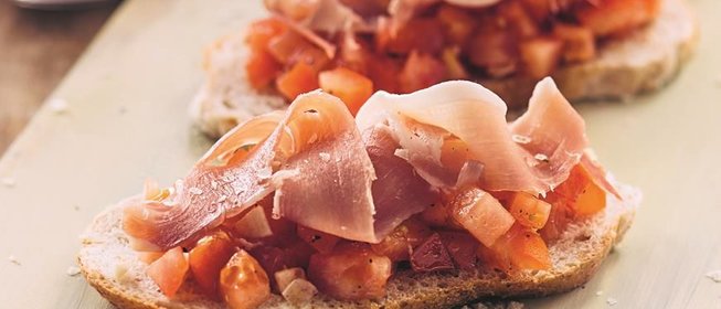 Блинчики с хамоном