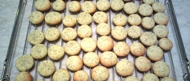 Лимонное печенье с маком