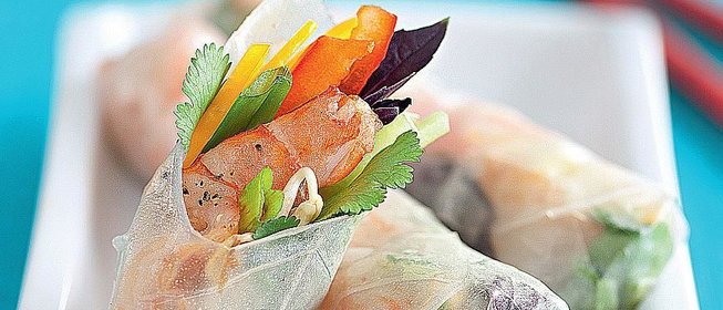 Вьетнамские роллы с креветками