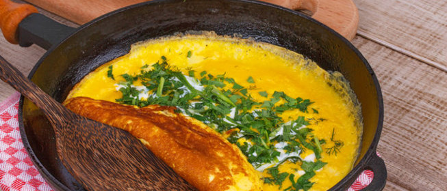 Омлет с зеленью