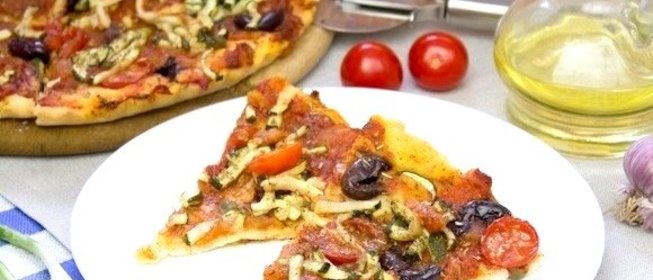 Пицца с овощами