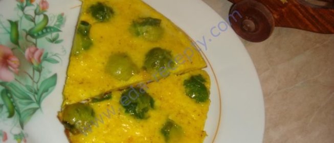 Сырный омлет с брюссельской капустой