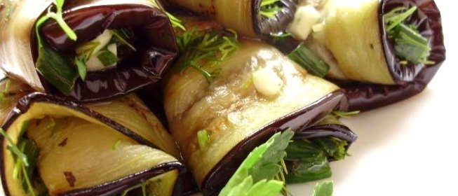 Жареные баклажаны с чесноком