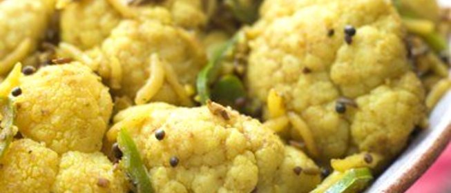 Запеченная цветная капуста с лимоном и чесноком