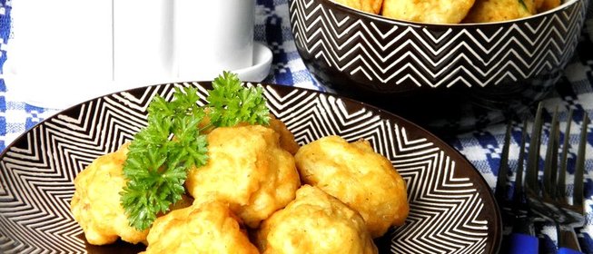 Цветная капуста в кляре с сыром