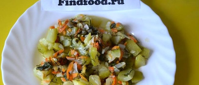 Кабачки тушеные в собственном соку