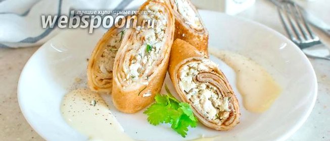 Блины с курицей и яйцом