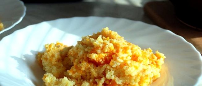 Тыква вареная с пшеном