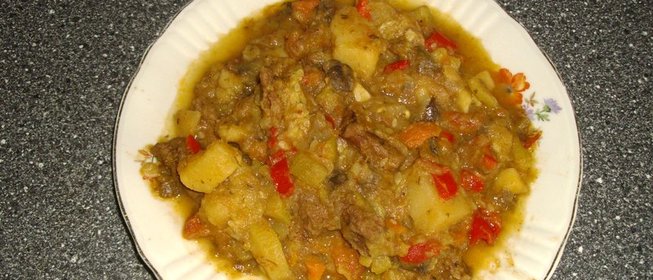 Овощное рагу с говядиной