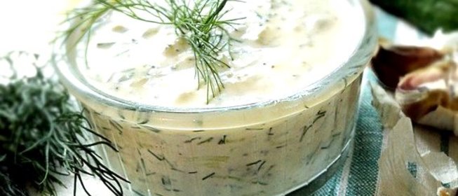 Дзадзики с оливковым маслом