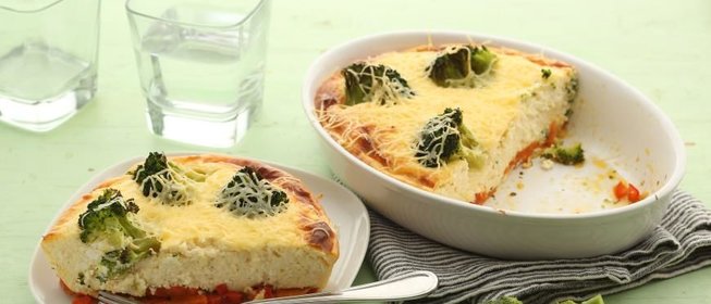 Творожная запеканка с овощами