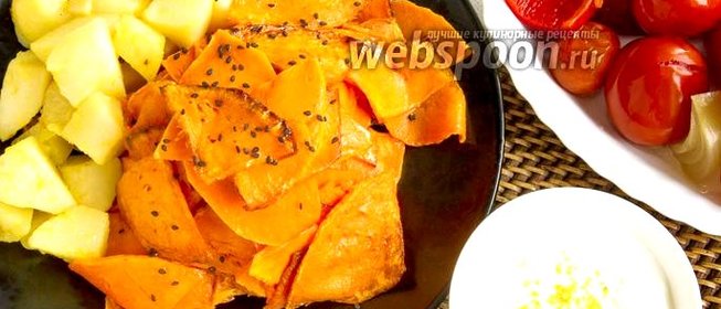 Жареная на сковороде тыква