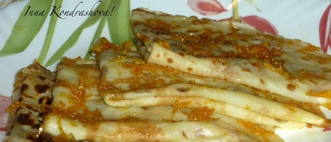 Блинчики с апельсиновым соусом
