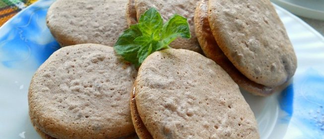 Бисквитное печенье с джемом и сгущенкой