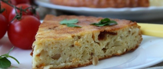 Запеканка с вялеными помидорами