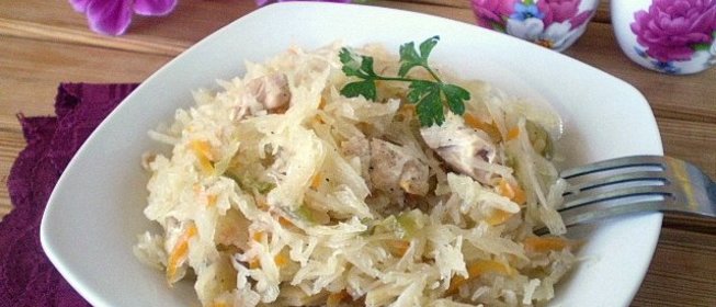 Солянка с мясом и капустой