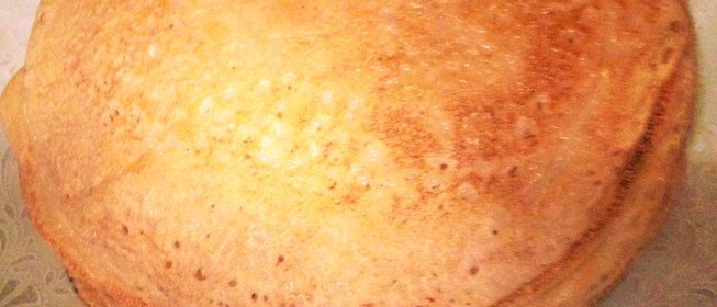 Блины дрожжевые тонкие