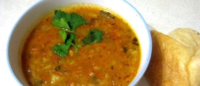 Вегетарианский суп харчо