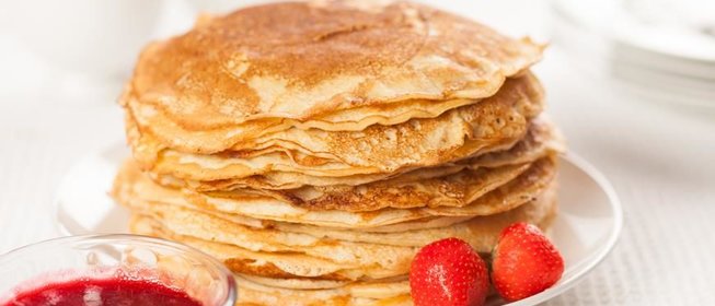 Нежные блины на кефире