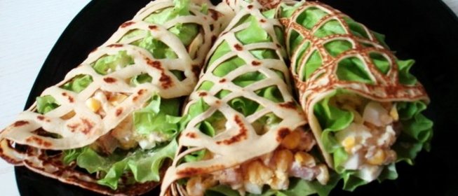 Блины узорчатые