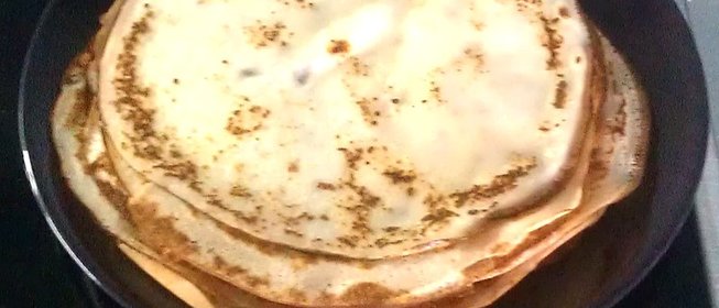 Блины с водкой