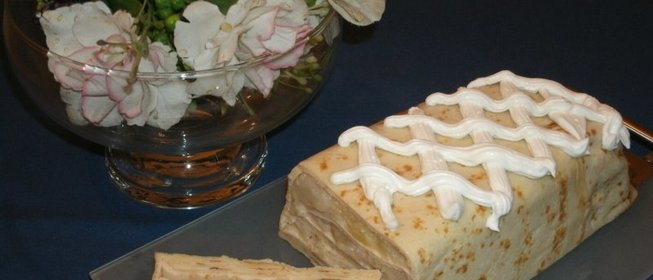 Блинный пирог с яблоками