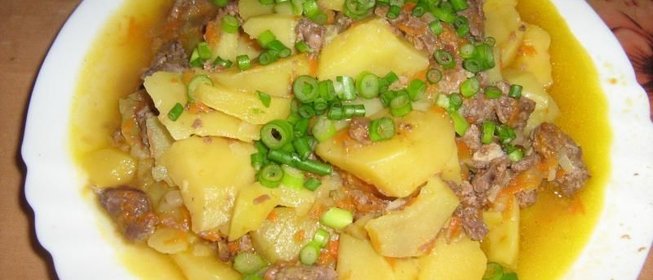Картошка с тушенкой