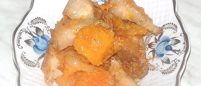 Тыква на сковороде