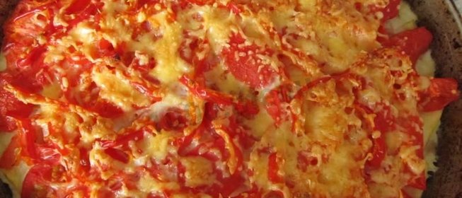 Запеканка овощная с фаршем, сыром