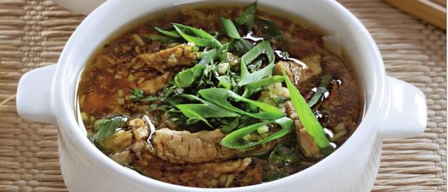 Миен га, вьетнамский куриный суп