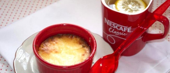 Творожная запеканка с бананом и бальзамиком