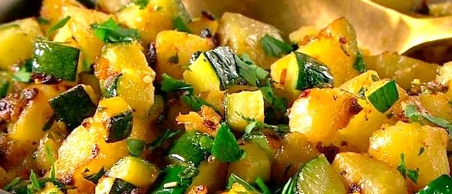 Рагу из картофеля и цукини