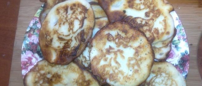 Оладьи с сыром на кислом молоке