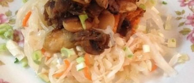 Рагу из фасоли с грибами