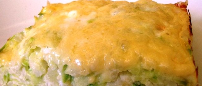 Запеканка из кабачков с рисом