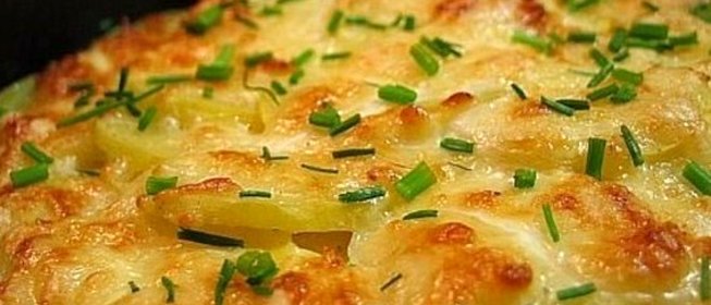 Картофель дофине, запеченный под сыром