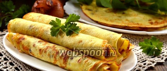 Блины с луком