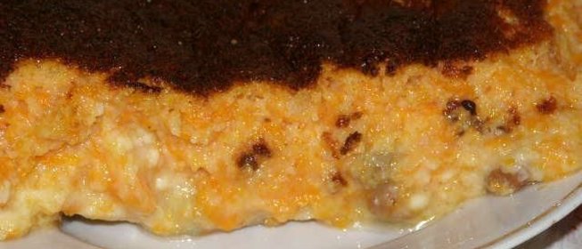 Запеканка из тыквы